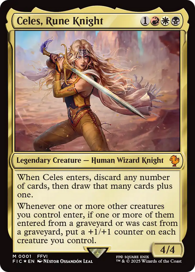 Celes, Rune Knight (0001) [FINAL FANTASY Commander] | Rook's Games and More