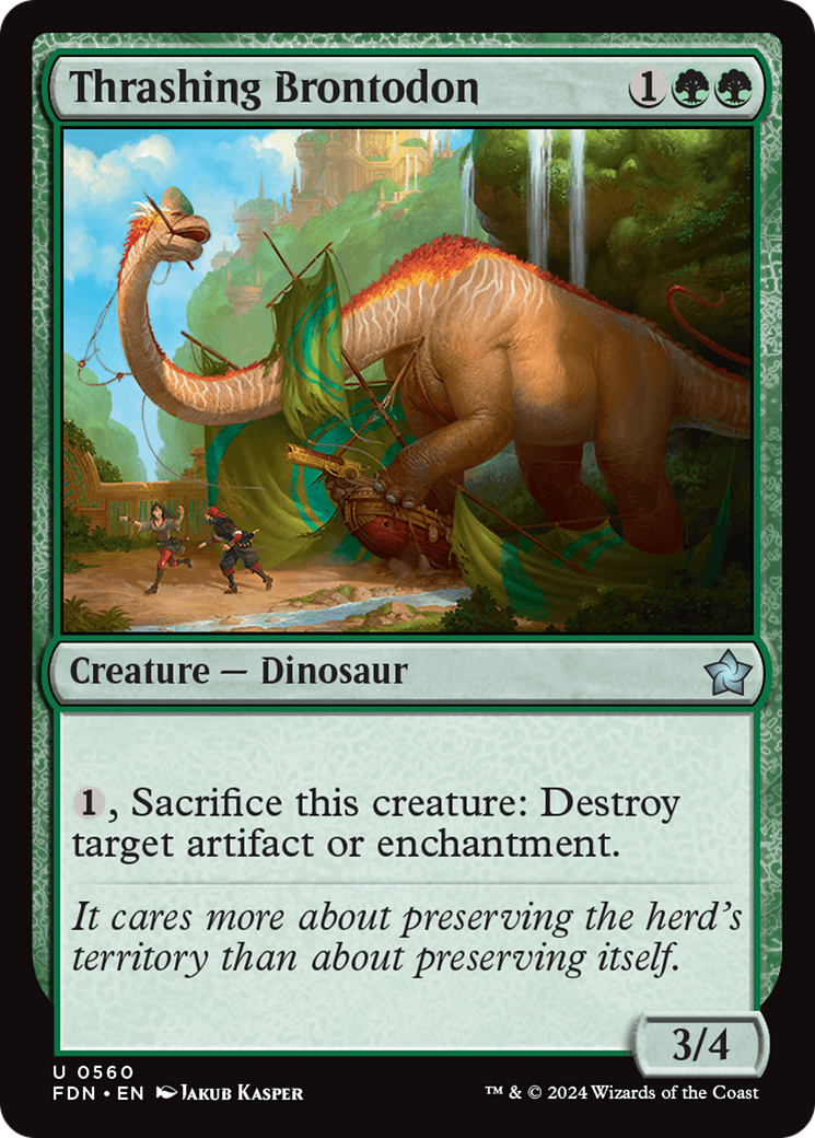 Thrashing Brontodon [Foundations] | Rook's Games and More
