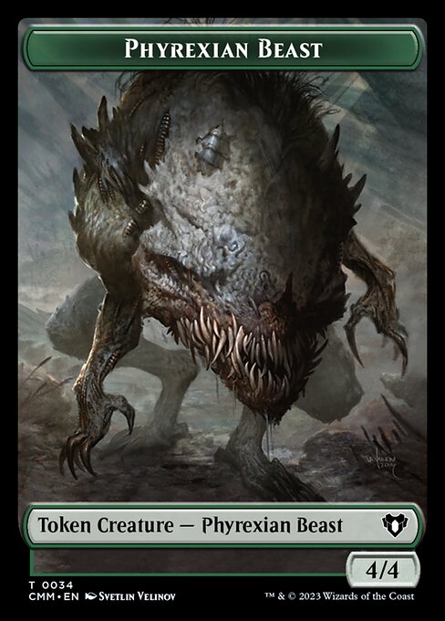 Eldrazi Scion // Phyrexian Beast Double-Sided Token [Commander Masters Tokens] | Rook's Games and More