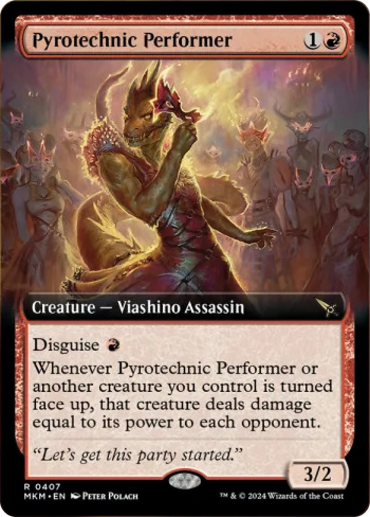 Pyrotechnic Performer (Extended Art) [Murders at Karlov Manor] | Rook's Games and More
