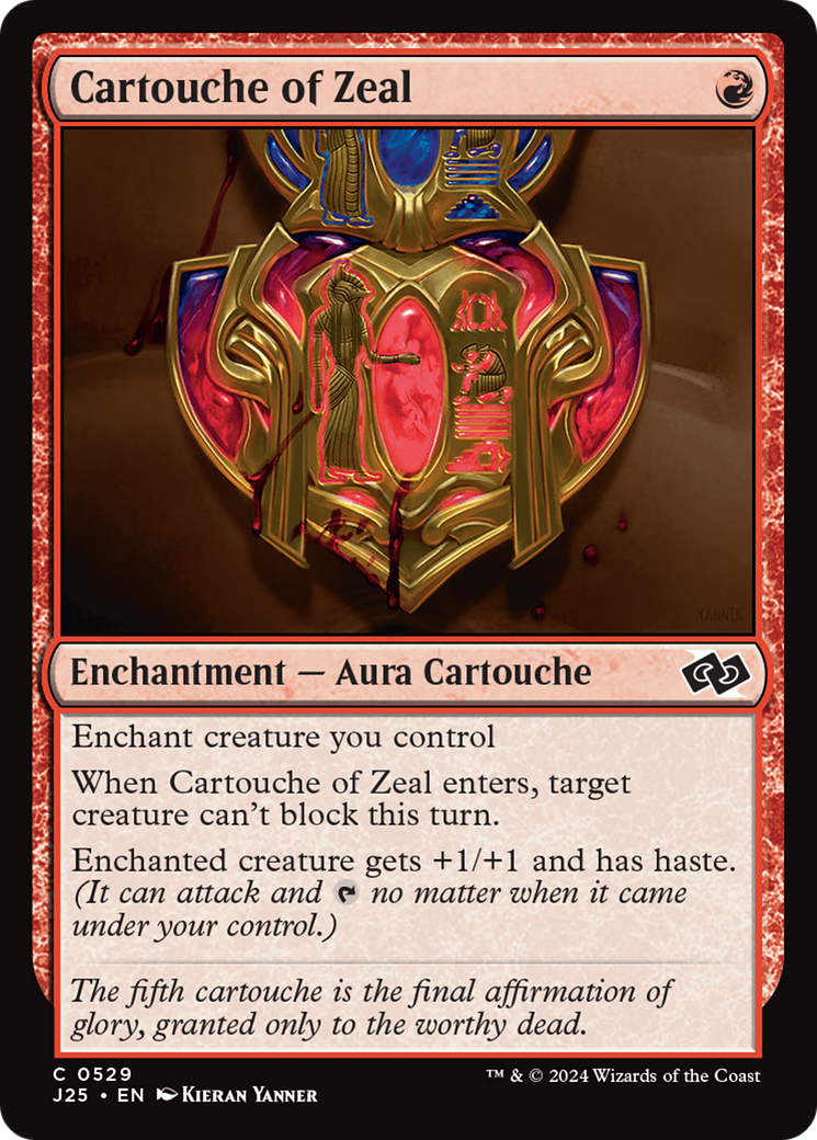 Cartouche of Zeal [Foundations Jumpstart] | Rook's Games and More