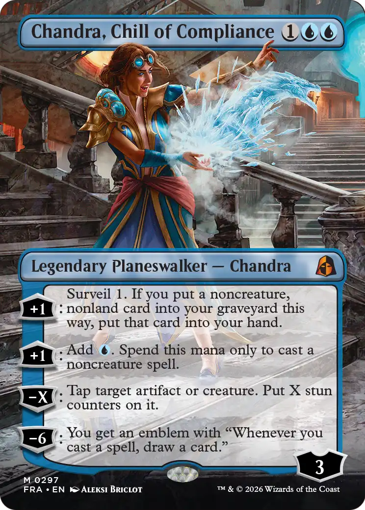 Chandra, Chill of Compliance (Borderless) [Reality Fracture] | Rook's Games and More