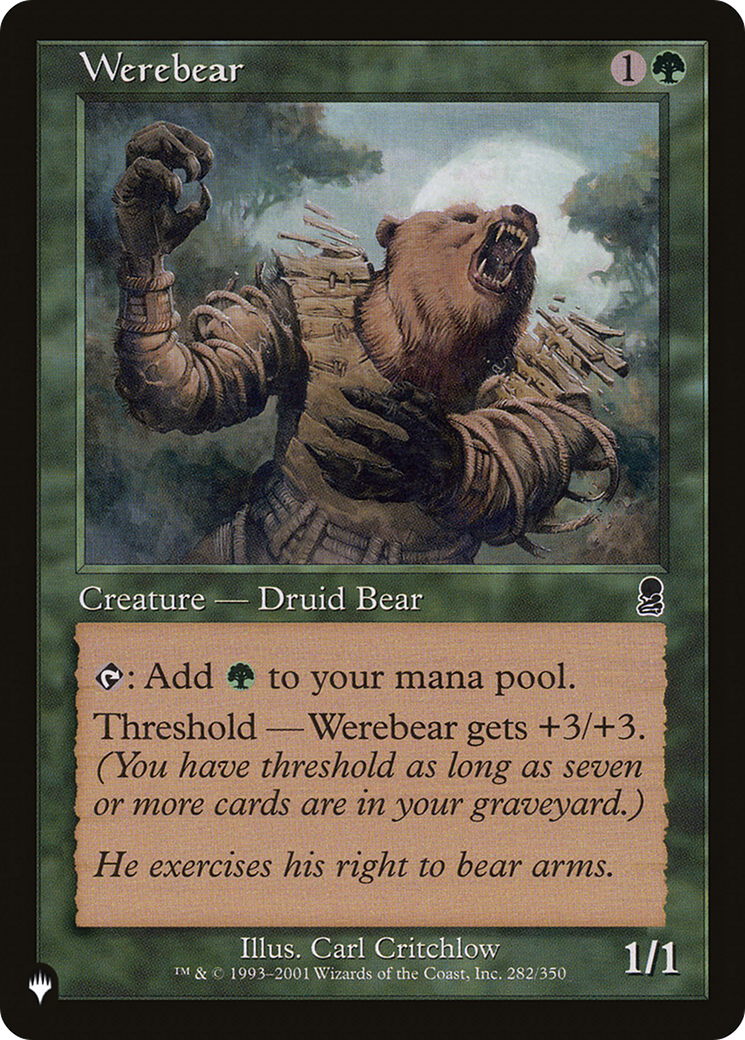 Werebear [The List Reprints] | Rook's Games and More