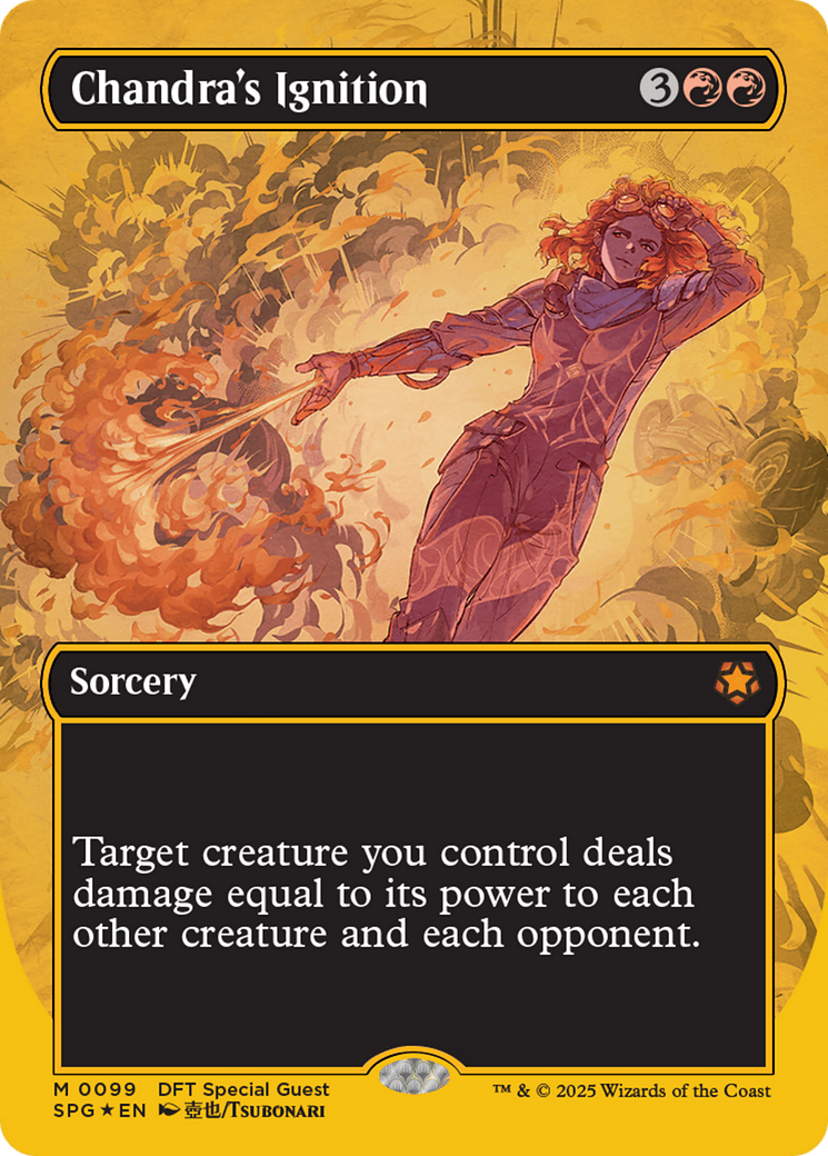 Chandra's Ignition (Borderless) (First-Place Foil) [Aetherdrift Special Guests] | Rook's Games and More