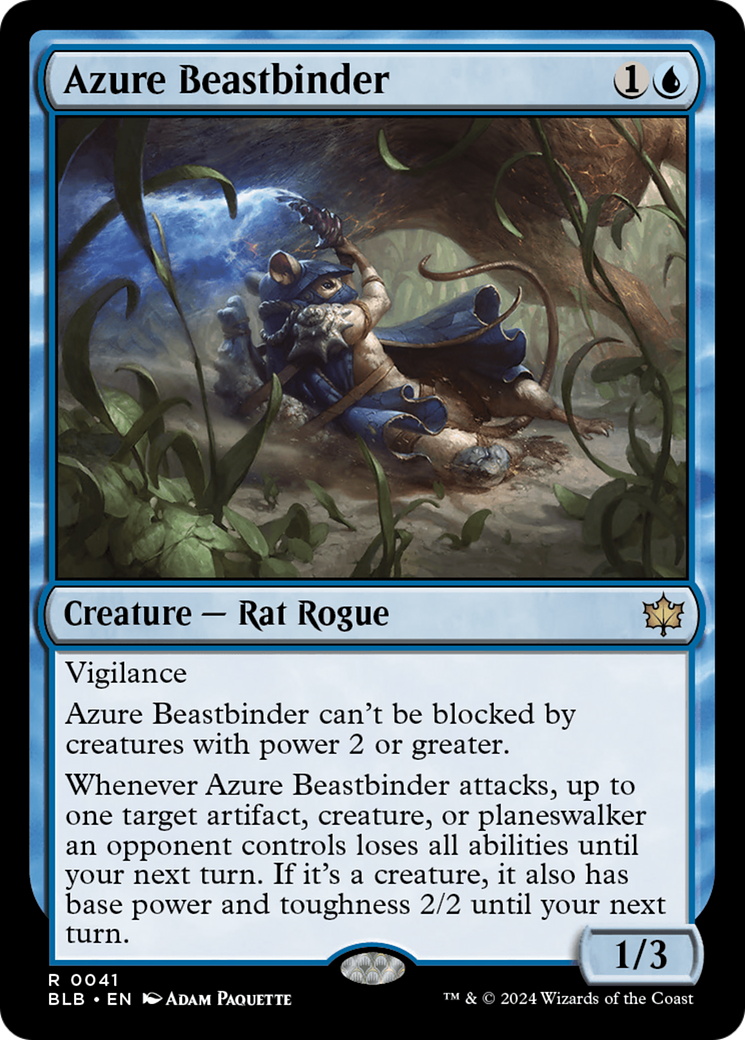 Azure Beastbinder [Bloomburrow] | Rook's Games and More