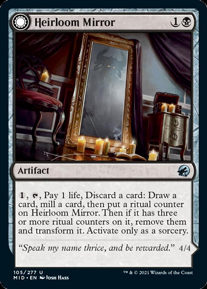 Heirloom Mirror // Inherited Fiend [Innistrad: Midnight Hunt] | Rook's Games and More