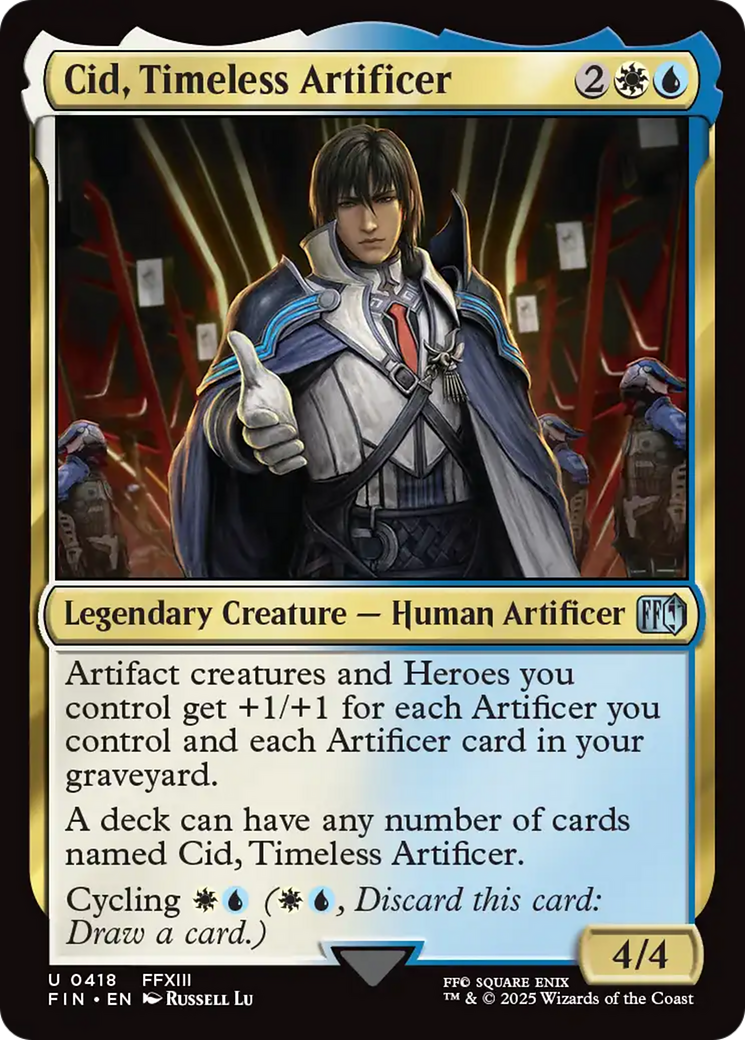 Cid, Timeless Artificer (0418) [FINAL FANTASY] | Rook's Games and More