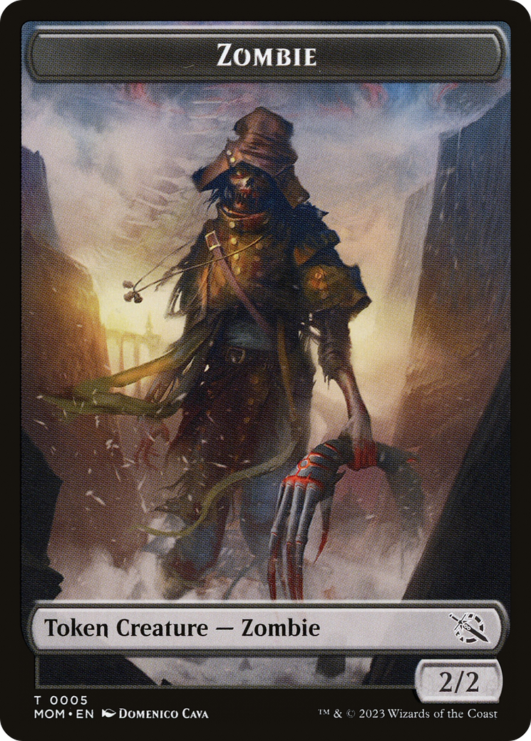 Elemental (02) // Zombie Double-Sided Token [March of the Machine Tokens] | Rook's Games and More