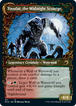 Tovolar, Dire Overlord // Tovolar, the Midnight Scourge (Showcase Equinox) [Innistrad: Midnight Hunt] | Rook's Games and More