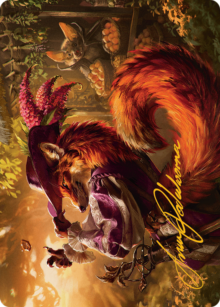 Mr. Foxglove Art Card (Gold-Stamped Signature) [Bloomburrow Art Series] | Rook's Games and More