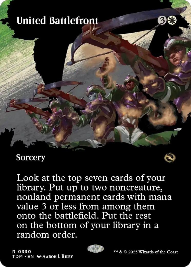 United Battlefront (Borderless) [Tarkir: Dragonstorm] | Rook's Games and More
