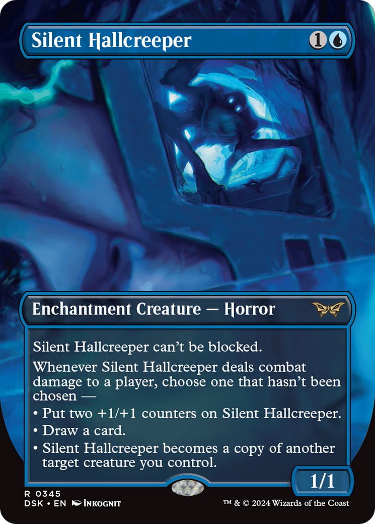 Silent Hallcreeper (Borderless) [Duskmourn: House of Horror] | Rook's Games and More