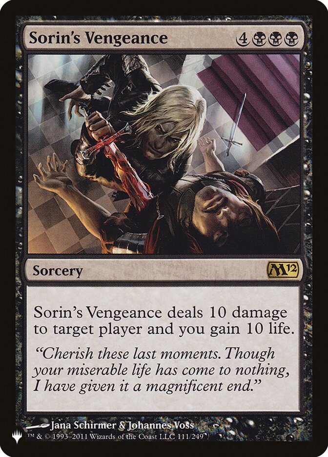 Sorin's Vengeance [The List] | Rook's Games and More