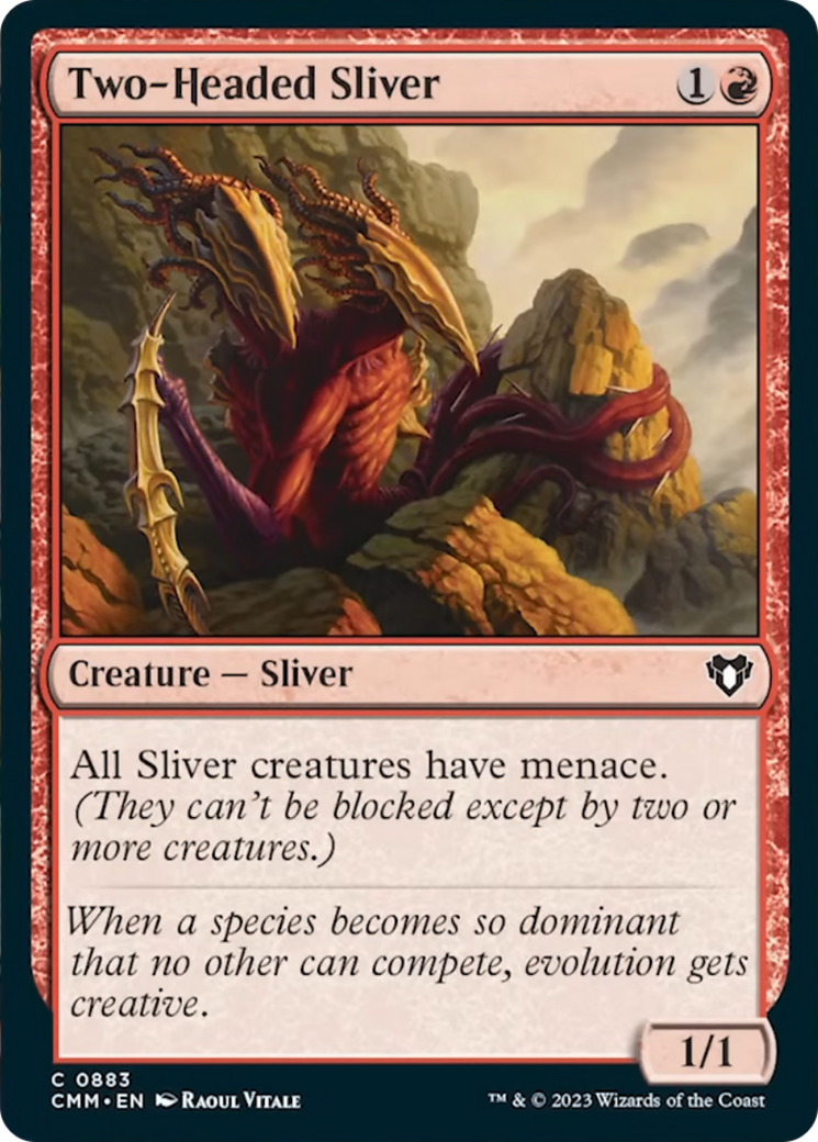 Two-Headed Sliver [Commander Masters] | Rook's Games and More