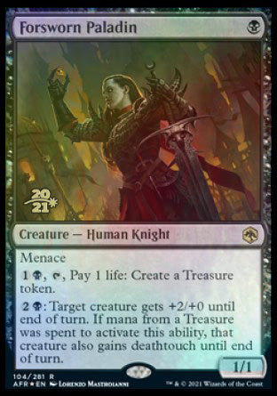 Forsworn Paladin [Dungeons & Dragons: Adventures in the Forgotten Realms Prerelease Promos] | Rook's Games and More