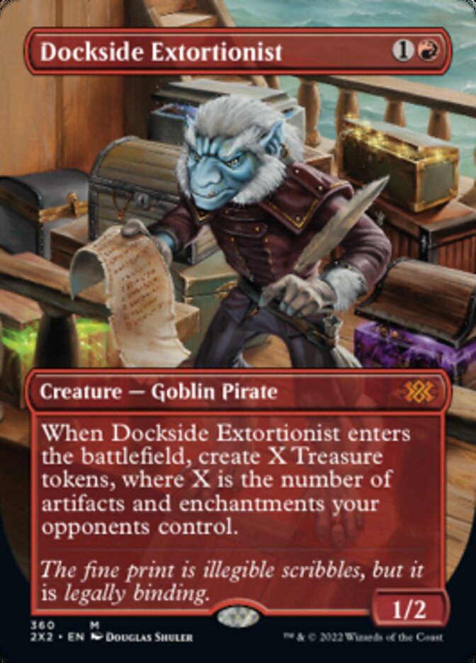 Dockside Extortionist (Borderless Alternate Art) [Double Masters 2022] | Rook's Games and More