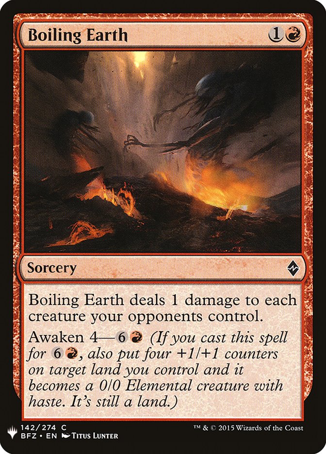 Boiling Earth [Mystery Booster] | Rook's Games and More