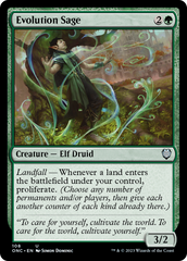 Evolution Sage [Phyrexia: All Will Be One Commander] | Rook's Games and More