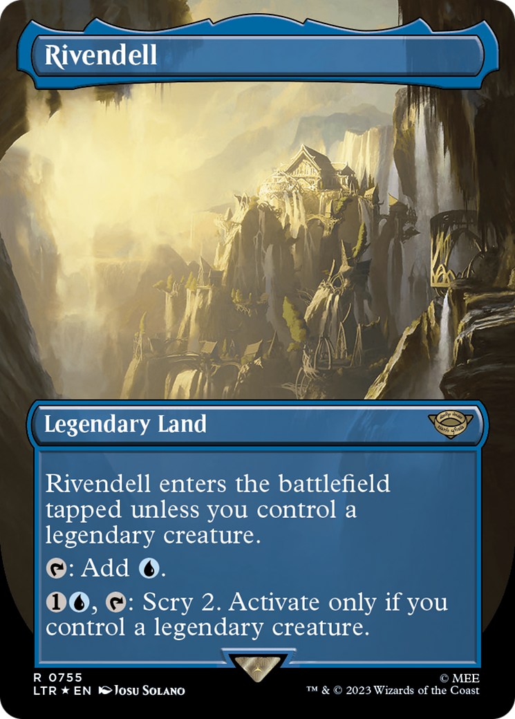 Rivendell (Borderless) (Surge Foil) [The Lord of the Rings: Tales of Middle-Earth] | Rook's Games and More