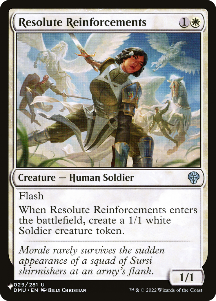 Resolute Reinforcements [The List] | Rook's Games and More
