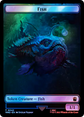 Fish // Clue (0053) Double-Sided Token (Surge Foil) [Doctor Who Tokens] | Rook's Games and More