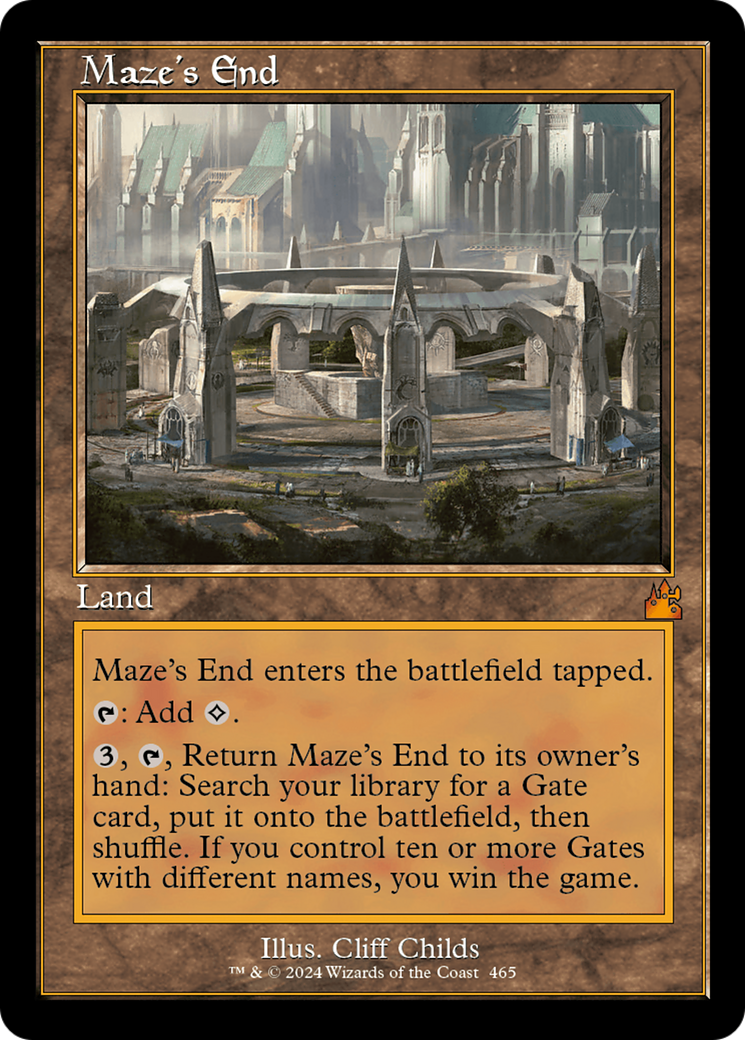 Maze's End (Retro Frame) [Ravnica Remastered] | Rook's Games and More