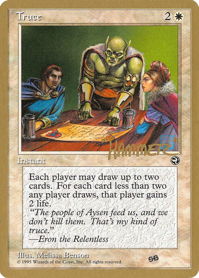 Truce (Shawn "Hammer" Regnier) (SB) [Pro Tour Collector Set] | Rook's Games and More