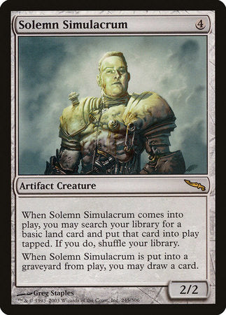Solemn Simulacrum [Mirrodin] | Rook's Games and More