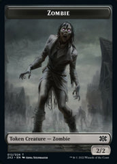 Zombie // Phyrexian Golem Double-sided Token [Double Masters 2022 Tokens] | Rook's Games and More