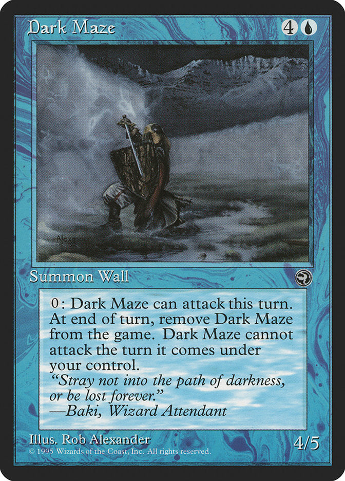 Dark Maze (Baki Flavor Text) [Homelands] | Rook's Games and More