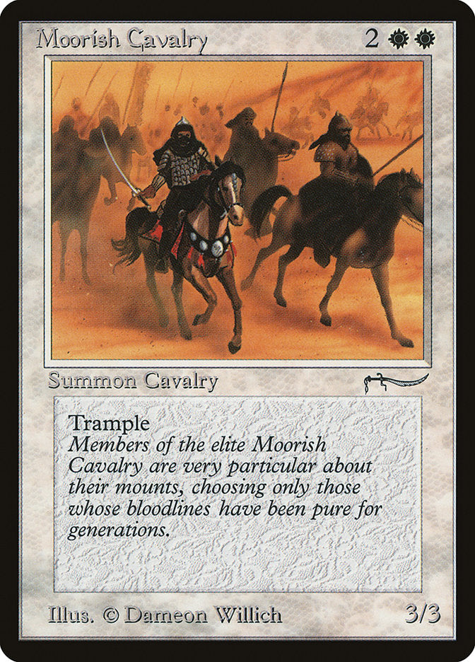 Moorish Cavalry (Light Mana Cost) [Arabian Nights] | Rook's Games and More