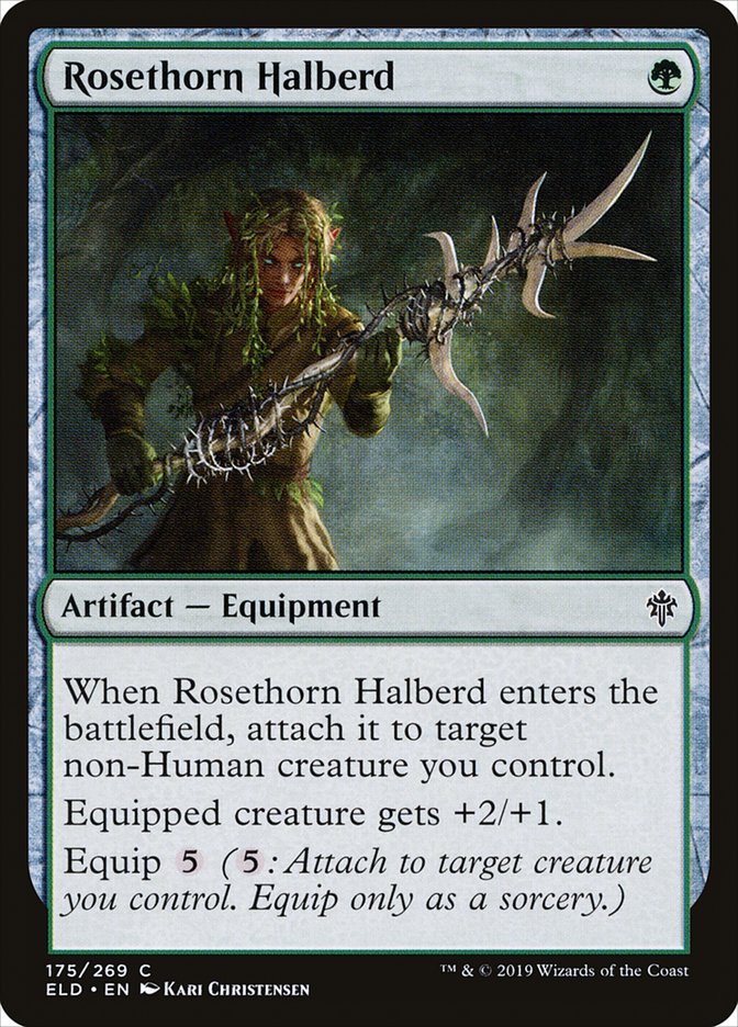 Rosethorn Halberd [Throne of Eldraine] | Rook's Games and More
