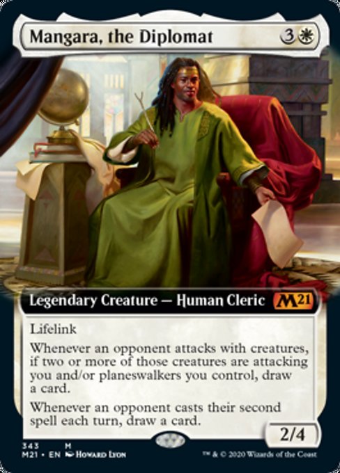 Mangara, the Diplomat (Extended Art) [Core Set 2021] | Rook's Games and More