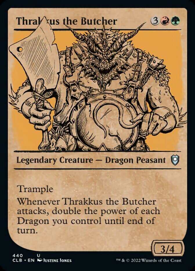 Thrakkus the Butcher (Showcase) [Commander Legends: Battle for Baldur's Gate] | Rook's Games and More