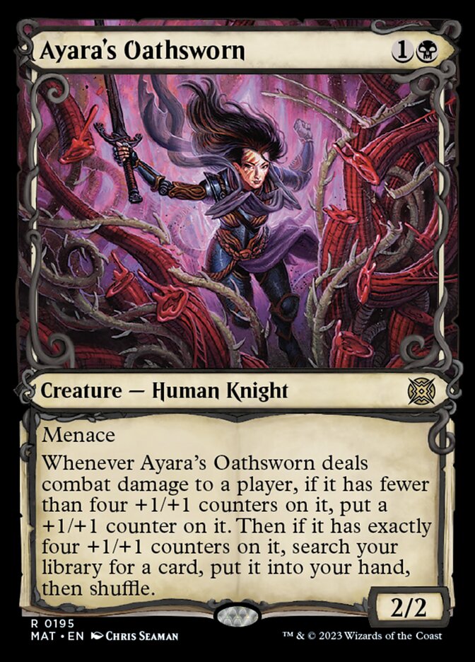 Ayara's Oathsworn (Showcase Halo Foil) [March of the Machine: The Aftermath] | Rook's Games and More