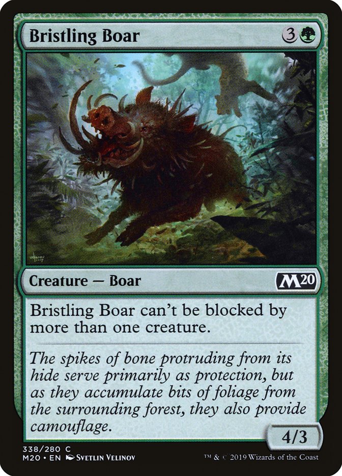 Bristling Boar [Core Set 2020] | Rook's Games and More