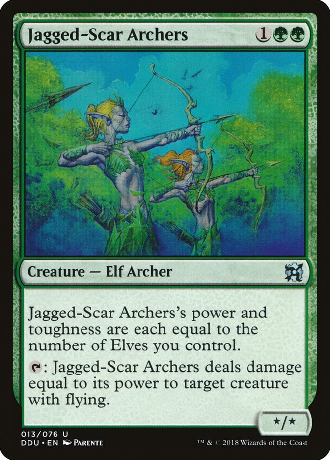 Jagged-Scar Archers [Duel Decks: Elves vs. Inventors] | Rook's Games and More