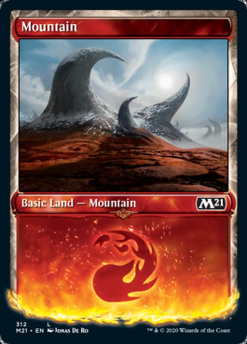 Mountain (Showcase) [Core Set 2021] | Rook's Games and More