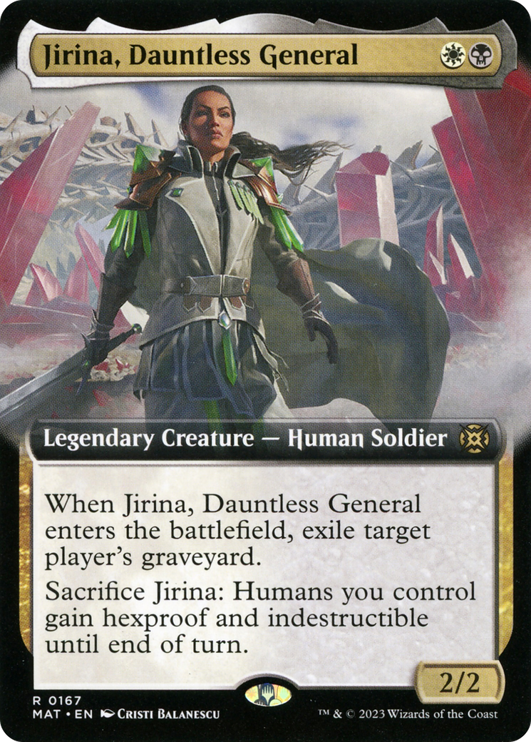 Jirina, Dauntless General (Extended Art) [March of the Machine: The Aftermath] | Rook's Games and More