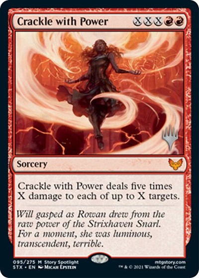 Crackle with Power (Promo Pack) [Strixhaven: School of Mages Promos] | Rook's Games and More