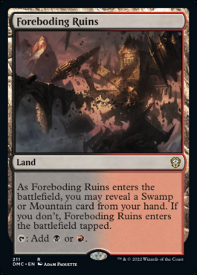 Foreboding Ruins [Dominaria United Commander] | Rook's Games and More