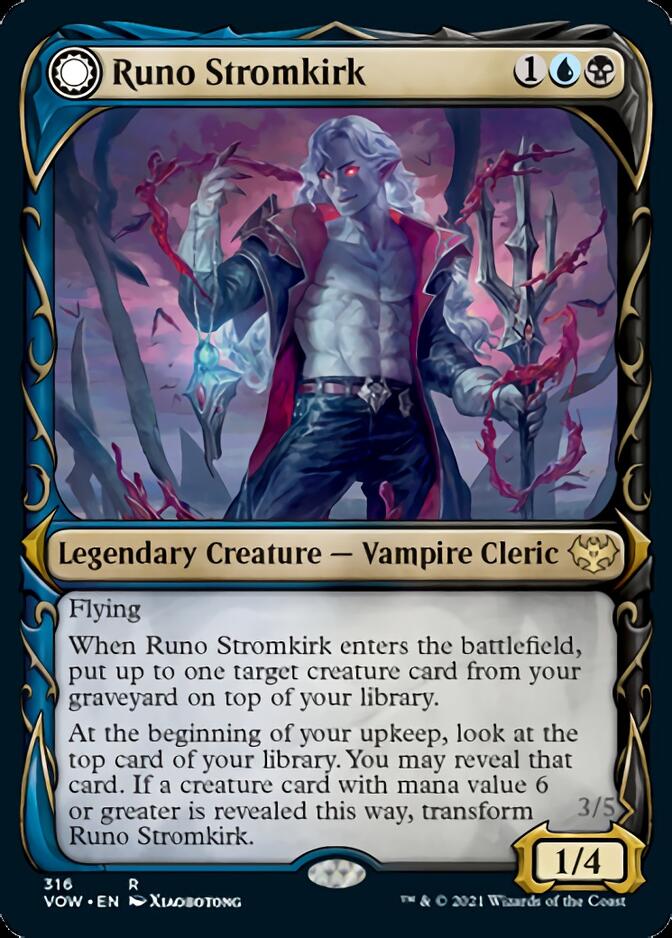 Runo Stromkirk // Krothuss, Lord of the Deep (Showcase Fang Frame) [Innistrad: Crimson Vow] | Rook's Games and More