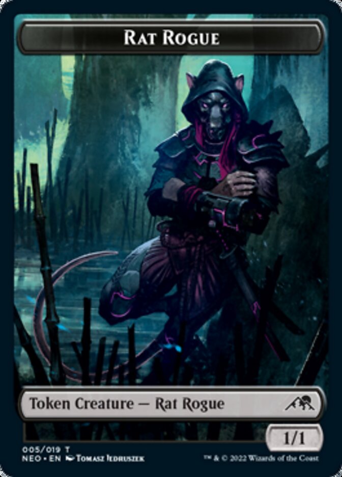 Rat Rogue Token [Kamigawa: Neon Dynasty Tokens] | Rook's Games and More