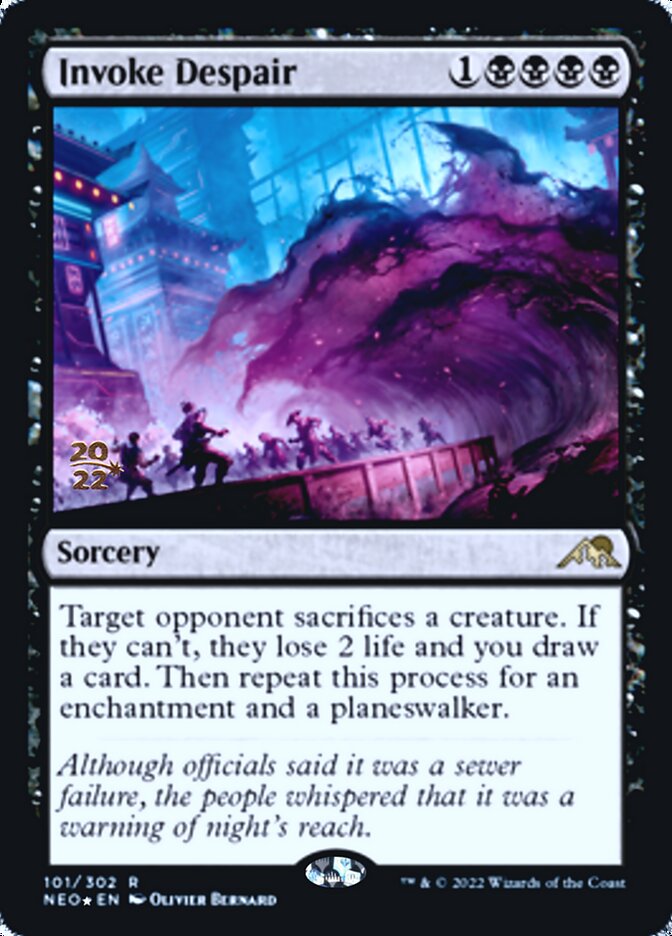 Invoke Despair [Kamigawa: Neon Dynasty Prerelease Promos] | Rook's Games and More