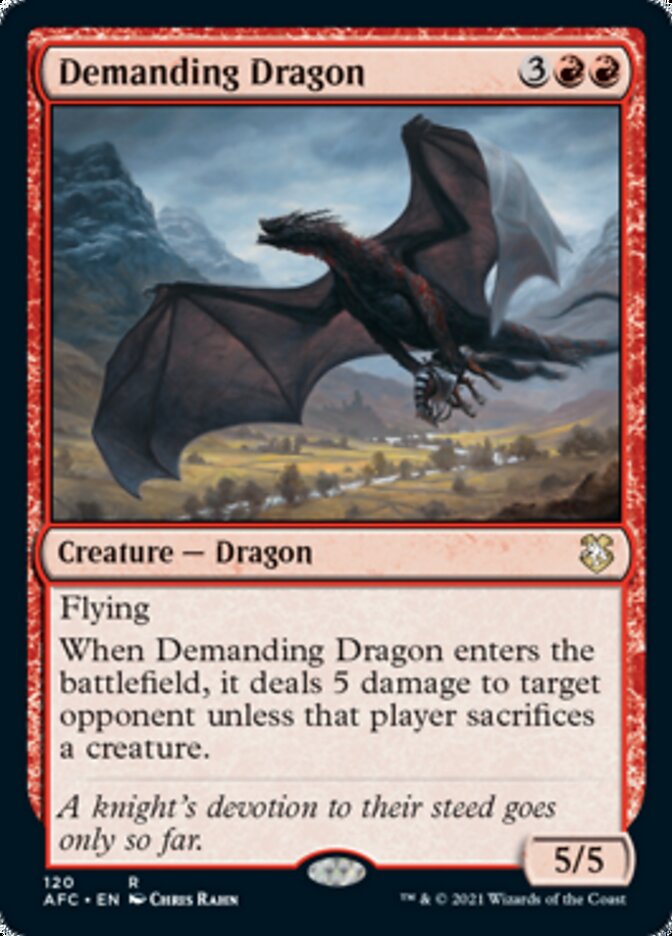 Demanding Dragon [Dungeons & Dragons: Adventures in the Forgotten Realms Commander] | Rook's Games and More