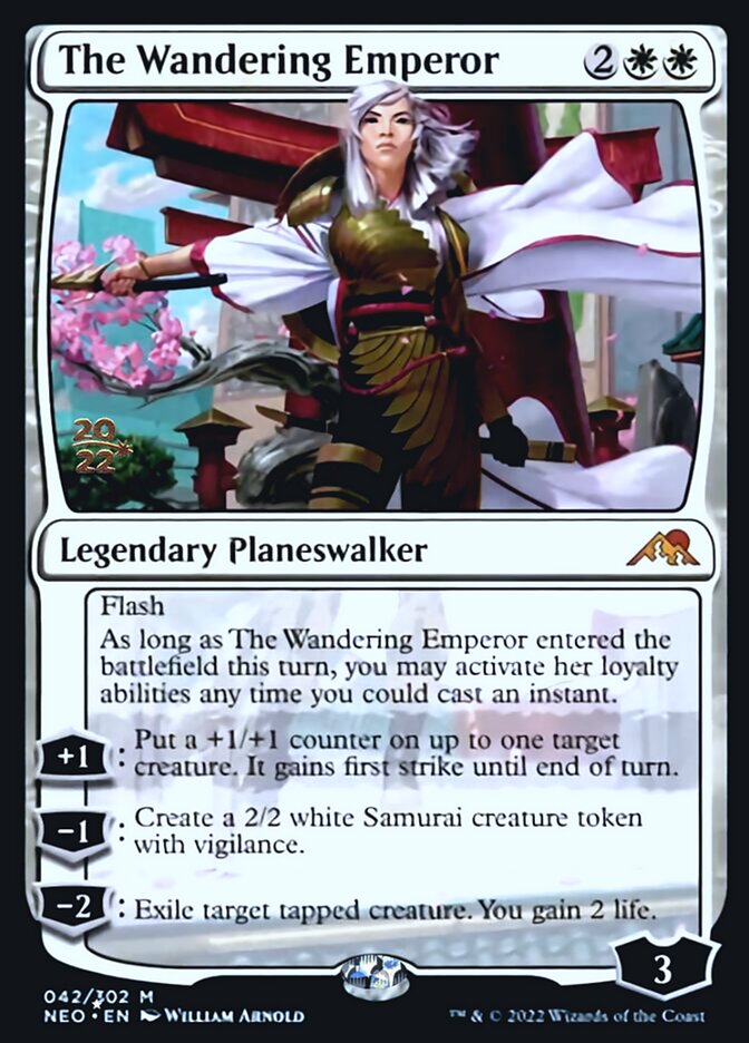 The Wandering Emperor [Kamigawa: Neon Dynasty Prerelease Promos] | Rook's Games and More