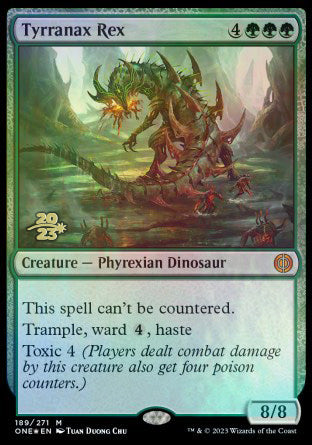 Tyrranax Rex [Phyrexia: All Will Be One Prerelease Promos] | Rook's Games and More