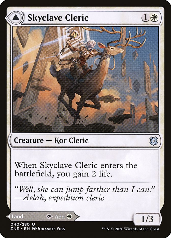 Skyclave Cleric // Skyclave Basilica [Zendikar Rising] | Rook's Games and More