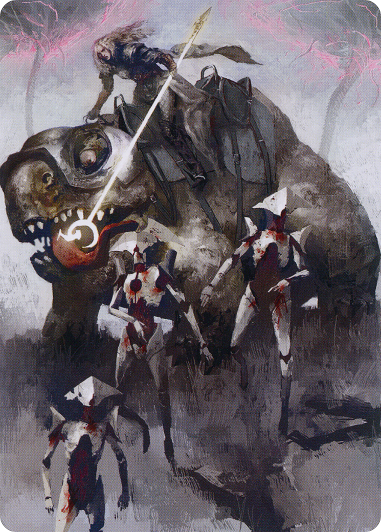 Thalia and The Gitrog Monster Art Card [March of the Machine Art Series] | Rook's Games and More