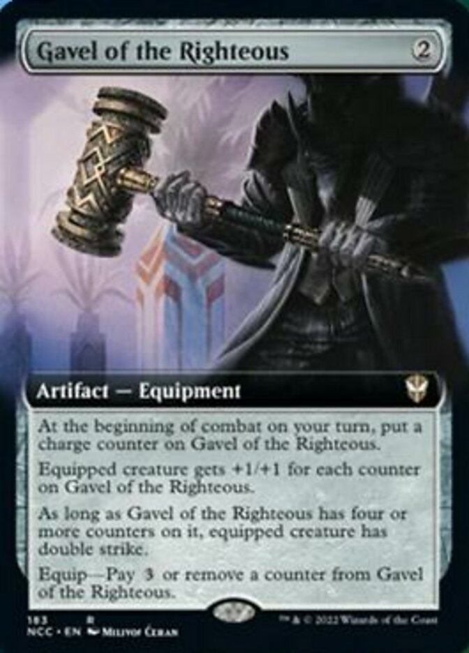 Gavel of the Righteous (Extended Art) [Streets of New Capenna Commander] | Rook's Games and More